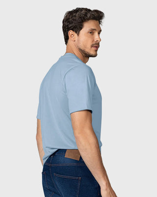 Camiseta manga corta con logo bordado en frente#color_c67-azul