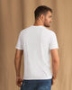 Camiseta manga corta con estampado localizado y cuello redondo#color_003-blanco