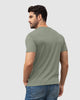 Camiseta manga corta con estampado localizado y cuello redondo#color_617-verde-oliva-claro