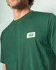 Camiseta manga corta con estampado localizado y cuello redondo#color_685-verde