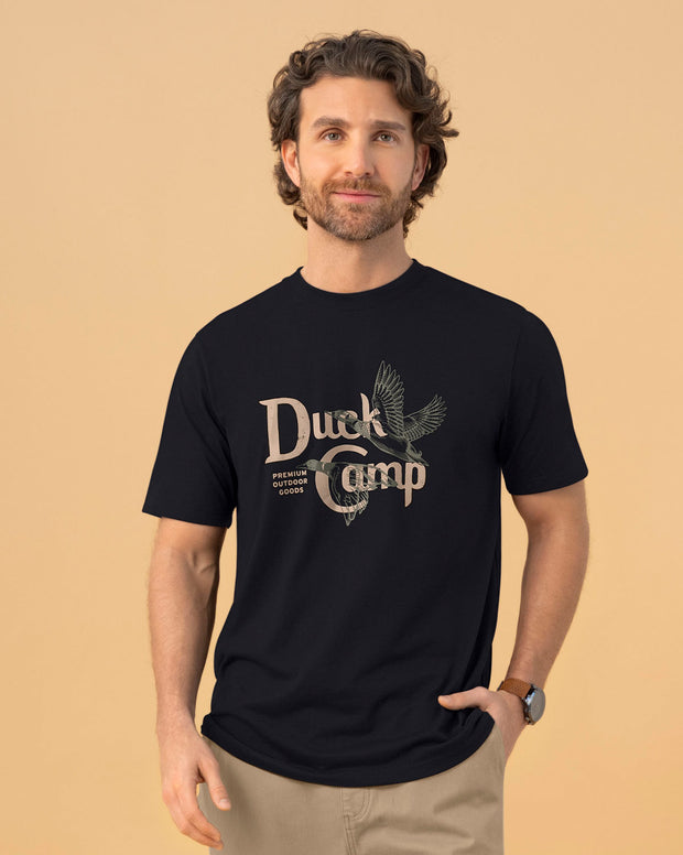 Camiseta manga corta con estampado localizado y cuello redondo
