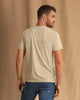 Camiseta manga corta con estampado localizado y cuello redondo#color_928-arena