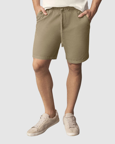 Bermuda para hombre cintura ajustable#color_381-caqui