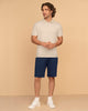 Camiseta tipo polo con perilla funcional con puños y cuello tejido#color_084-arena-claro