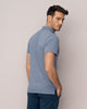 Camiseta tipo polo con perilla funcional con puños y cuello tejido#color_196-azul-claro