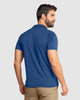 Camiseta tipo polo con perilla funcional con puños y cuello tejido#color_513-azul