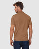 Camiseta tipo polo con perilla funcional con puños y cuello tejido#color_801-camel