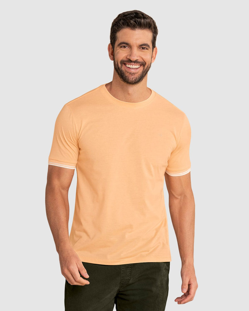 Camiseta cuello redondo manga corta