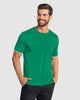 Camiseta cuello redondo manga corta#color_601-verde-limon