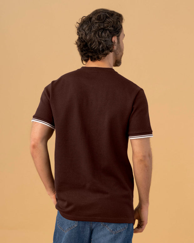 Camiseta cuello redondo manga corta