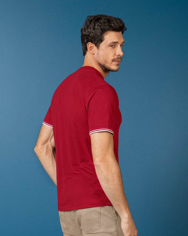 Camiseta cuello redondo manga corta
