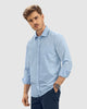 Camisa manga larga con perilla funcional y puños con botón#color_146-rayas-azules