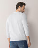Camiseta masculina manga larga cuello redondo#color_000-blanco