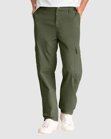 Pantalón con bolsillos tipo cargo#color_171-verde-militar