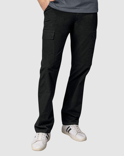 Pantalón con bolsillos tipo cargo#color_700-negro