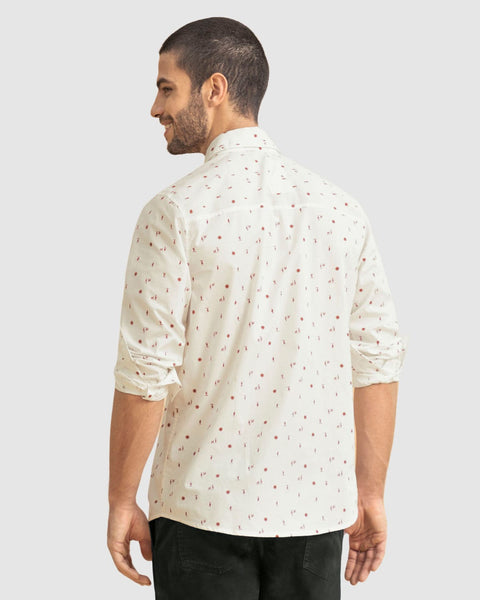 Camisa manga larga con botones#color_132-blanco-estampado