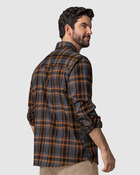 Camisa leñadora para hombre#color_087-cafe-cuadros