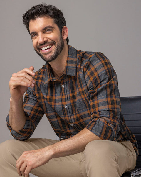 Camisa leñadora para hombre#color_087-cafe-cuadros