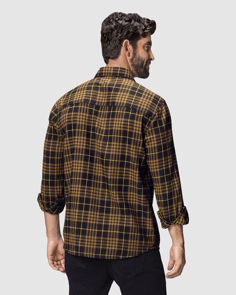 Camisa leñadora para hombre#color_381-cuadros-cafe
