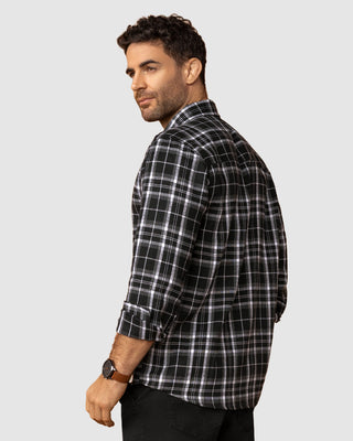 Camisa leñadora para hombre#color_496-cuadros-negros