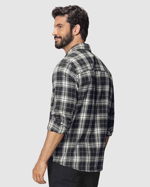 Camisa leñadora para hombre#color_700-negro-cuadros