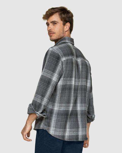 Camisa leñadora para hombre#color_720-gris