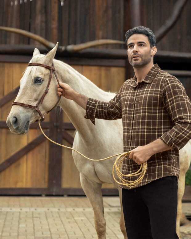 Camisa leñadora para hombre