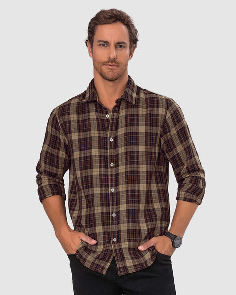 Camisa leñadora para hombre#color_897-cafe-cuadros