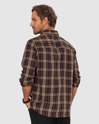 Camisa leñadora para hombre#color_897-cafe-cuadros
