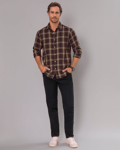 Camisa leñadora para hombre#color_897-cafe-cuadros