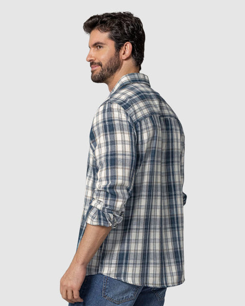 Camisa leñadora para hombre#color_a63-azul-cuadros