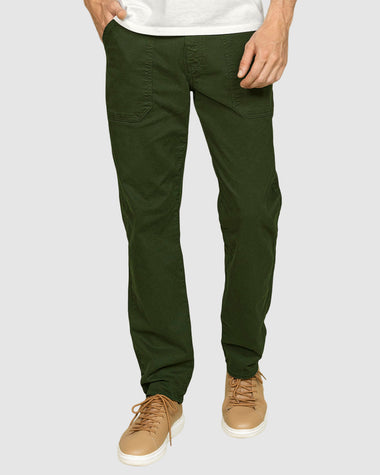 Pantalón carpintero para hombre#color_a91-verde-militar