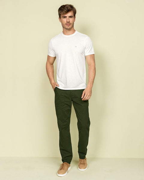 Pantalón carpintero para hombre#color_a91-verde-militar