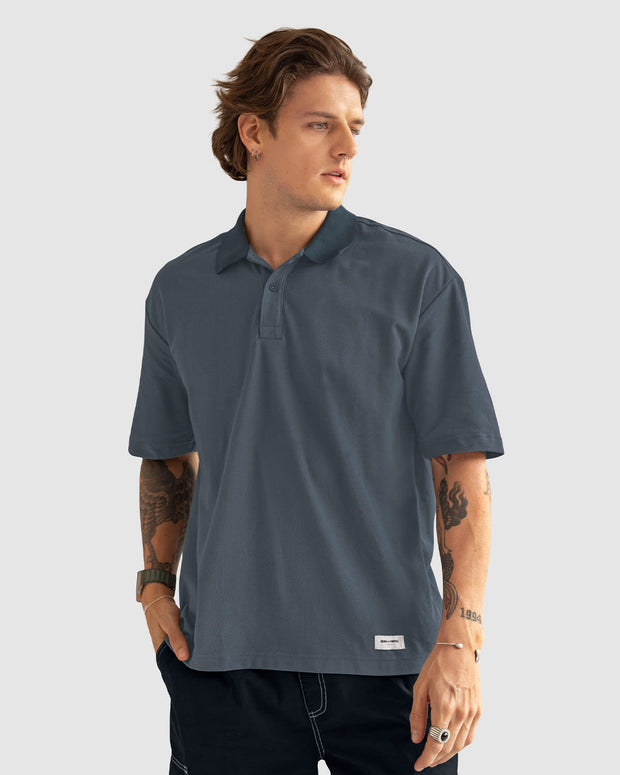 Camiseta tipo polo oversized