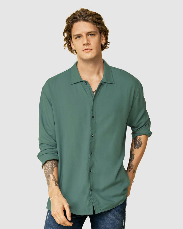 Camisa manga larga de hombre