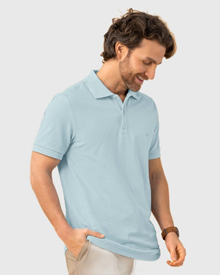 Camiseta polo manga corta con botones funcionales#color_022-azul-claro