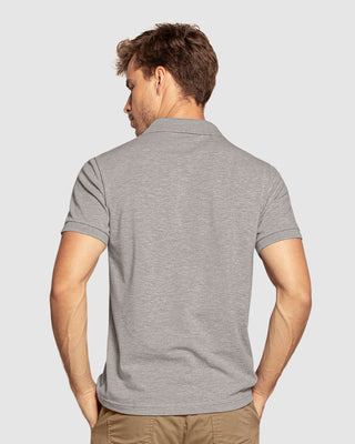 Camiseta polo manga corta con botones funcionales#color_717-gris-claro