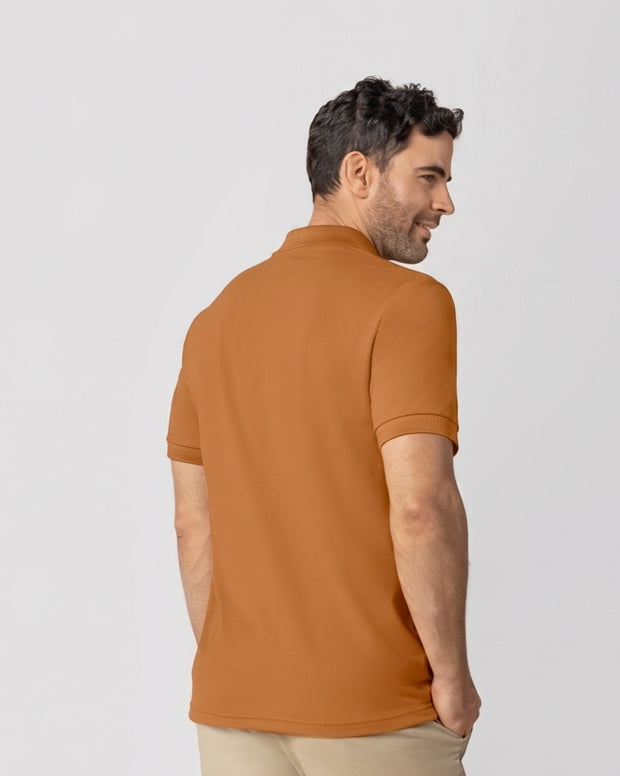 Camiseta polo manga corta con botones funcionales