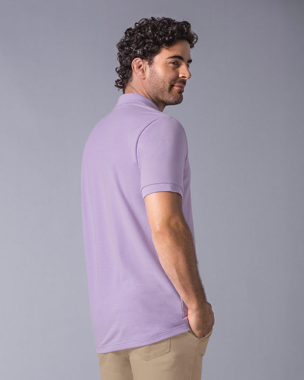 Camiseta polo manga corta con botones funcionales