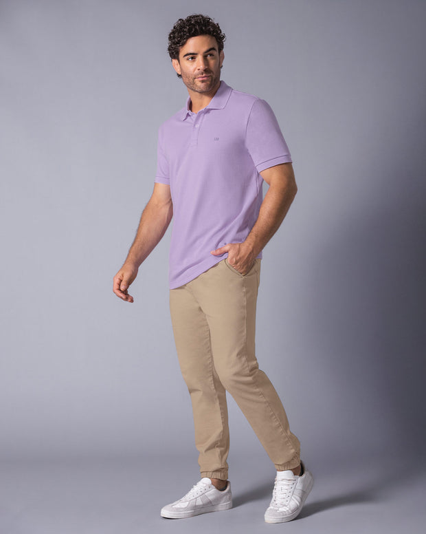 Camiseta polo manga corta con botones funcionales