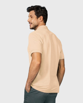 Camiseta polo manga corta con botones funcionales#color_c76-arena-claro
