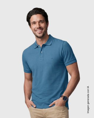Camiseta polo manga corta con botones funcionales#color_c78-azul-grisaceo