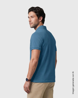 Camiseta polo manga corta con botones funcionales#color_c78-azul-grisaceo