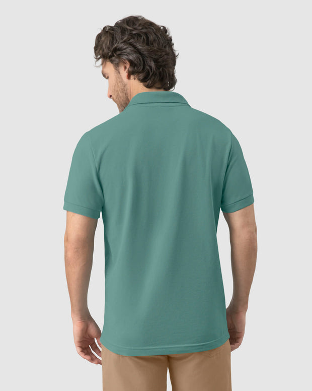 Camiseta tipo polo manga corta masculina