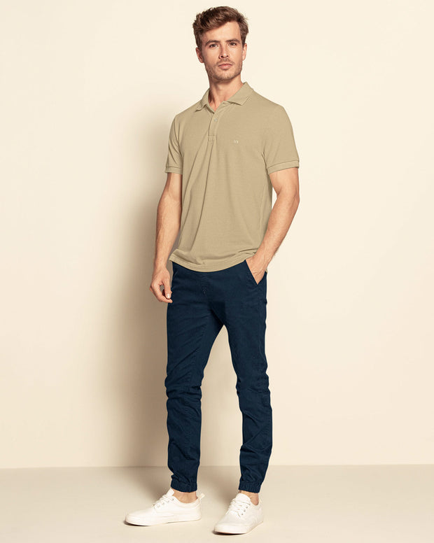 Camiseta tipo polo manga corta masculina