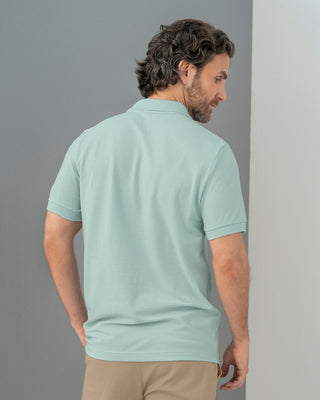 Camiseta tipo polo manga corta masculina#color_172-verde-claros