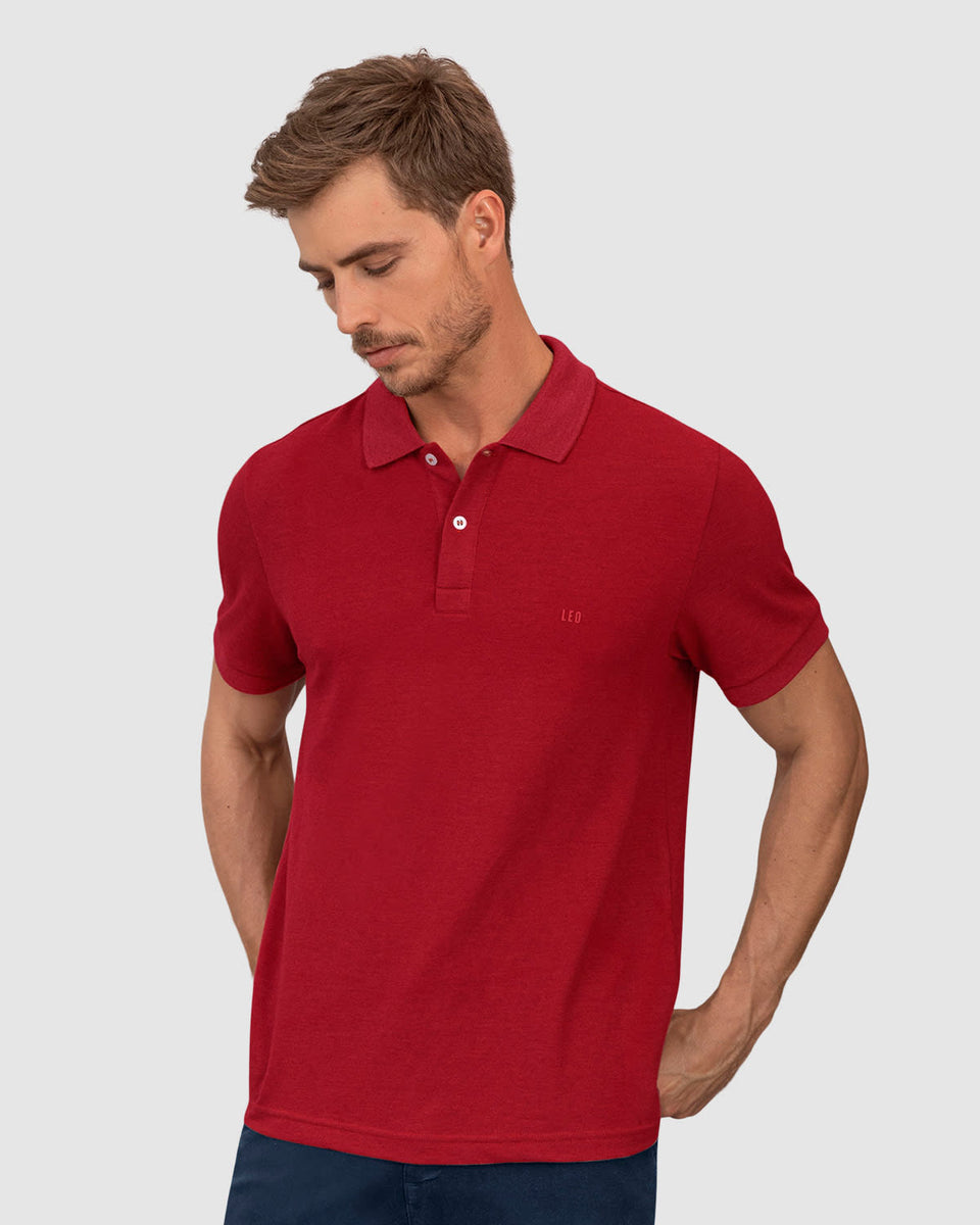 Camiseta tipo polo manga corta masculina