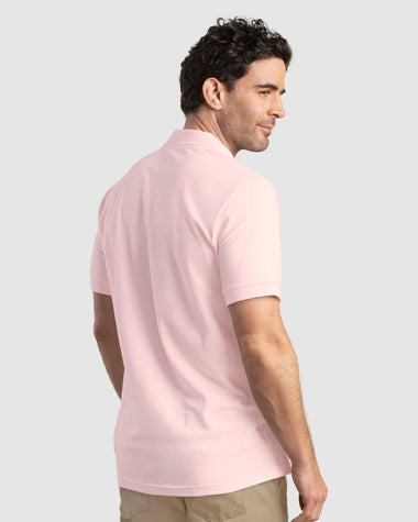 Camiseta tipo polo manga corta masculina#color_306-rosado-claro