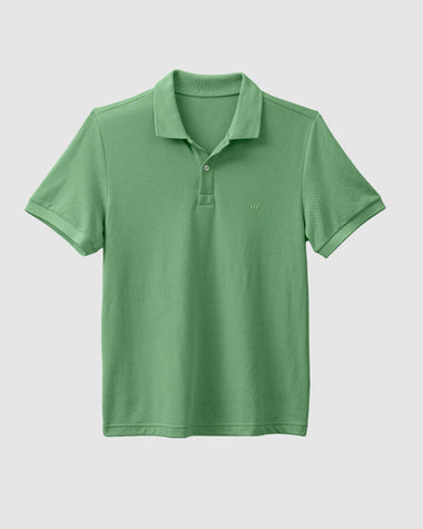 Camiseta tipo polo manga corta masculina#color_601-verde
