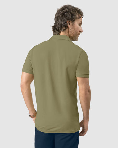 Camiseta tipo polo manga corta masculina#color_624-verde-pistacho